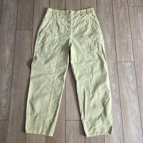 Ulla Johnson Quilted Cambrie Barrel Pants - Picture 3 of 12